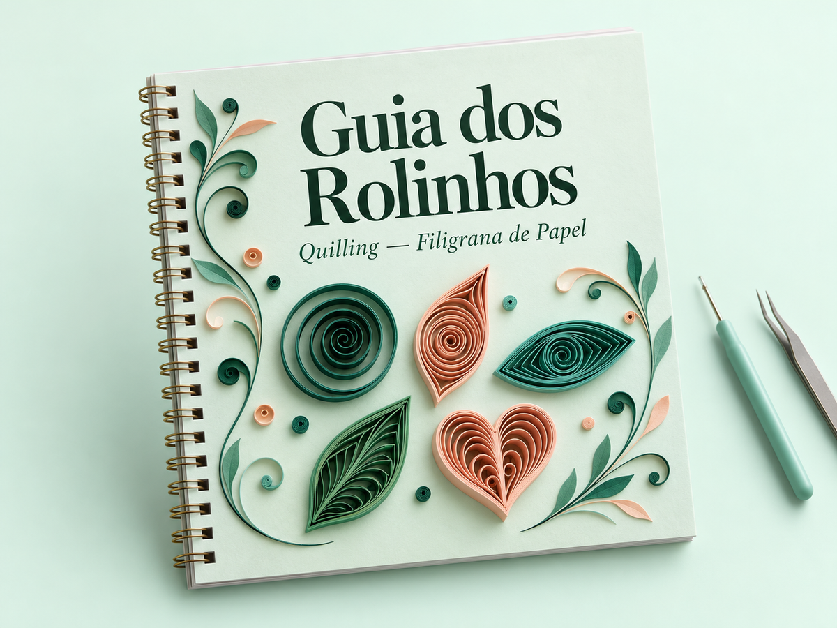 Capa ilustrativa do Guia dos Rolinhos, com os formatos de rolinho numerados